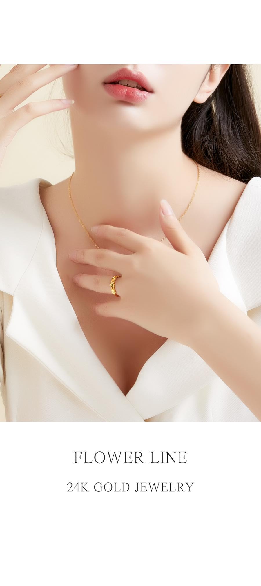 플라워 라인 반지 상세정보 1