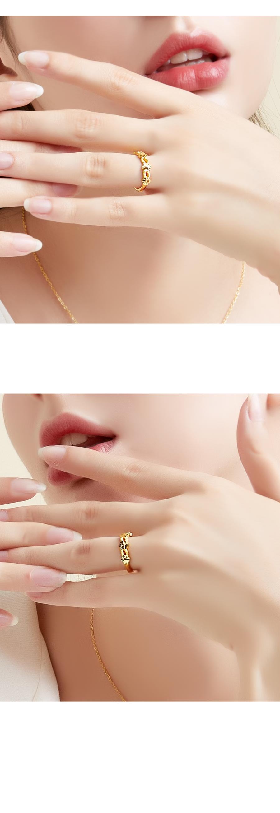 플라워 라인 반지 상세정보 3
