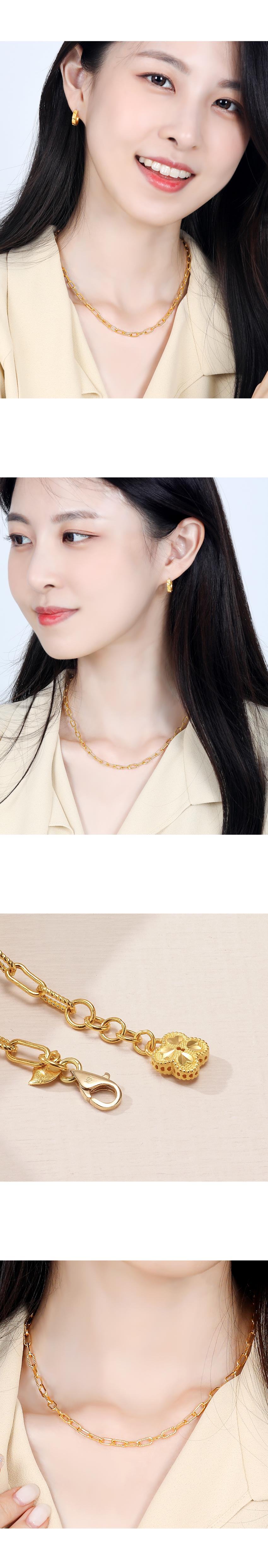 클로버참체인 목걸이 (연결고리 선택 필수) 상세정보 3