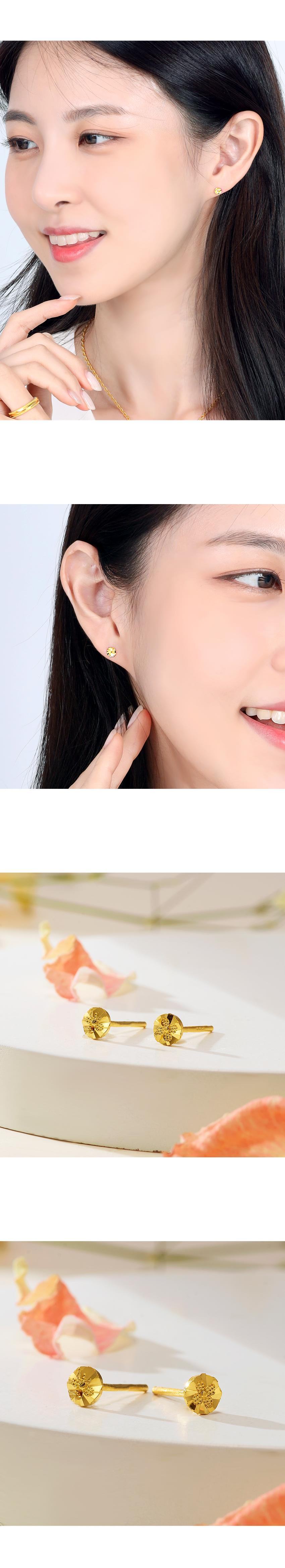 포인트 동글플라워 귀걸이 상세정보 2