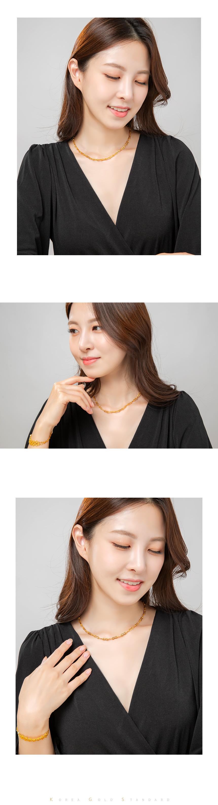 곡선체인 목걸이 (연결고리 선택 필수) 상세정보 2