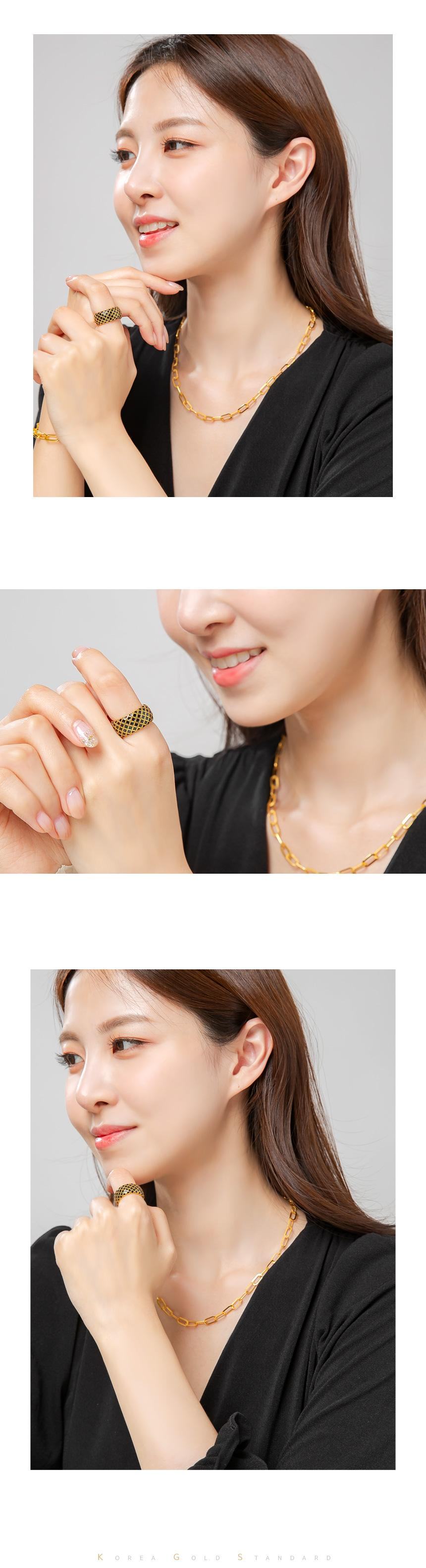 블랙체크 반지 상세정보 2