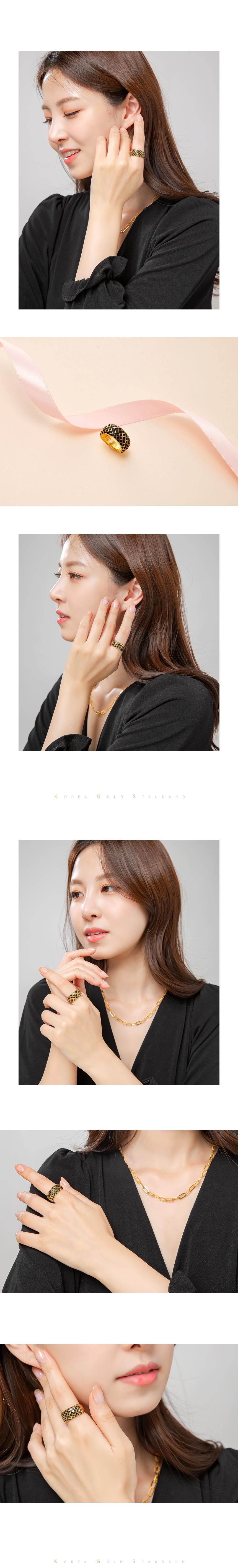 블랙체크 반지 상세정보 3