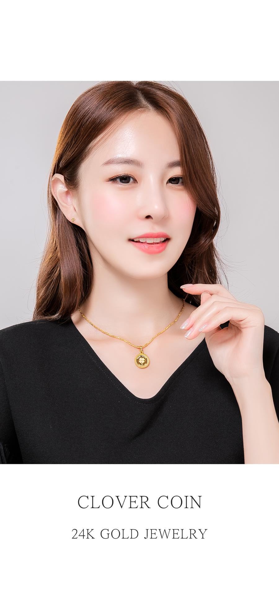 클로버 코인 펜던트 상세정보 1