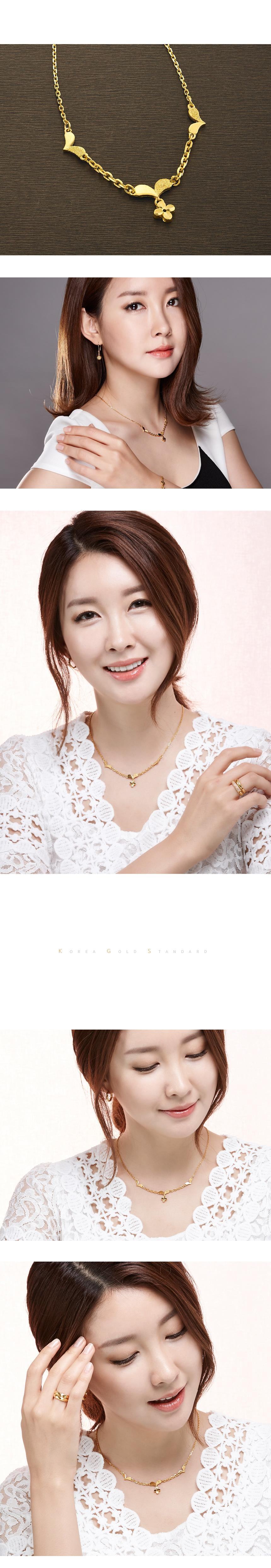 플라워 하트 목걸이 (연결고리 선택 필수) 상세정보 3